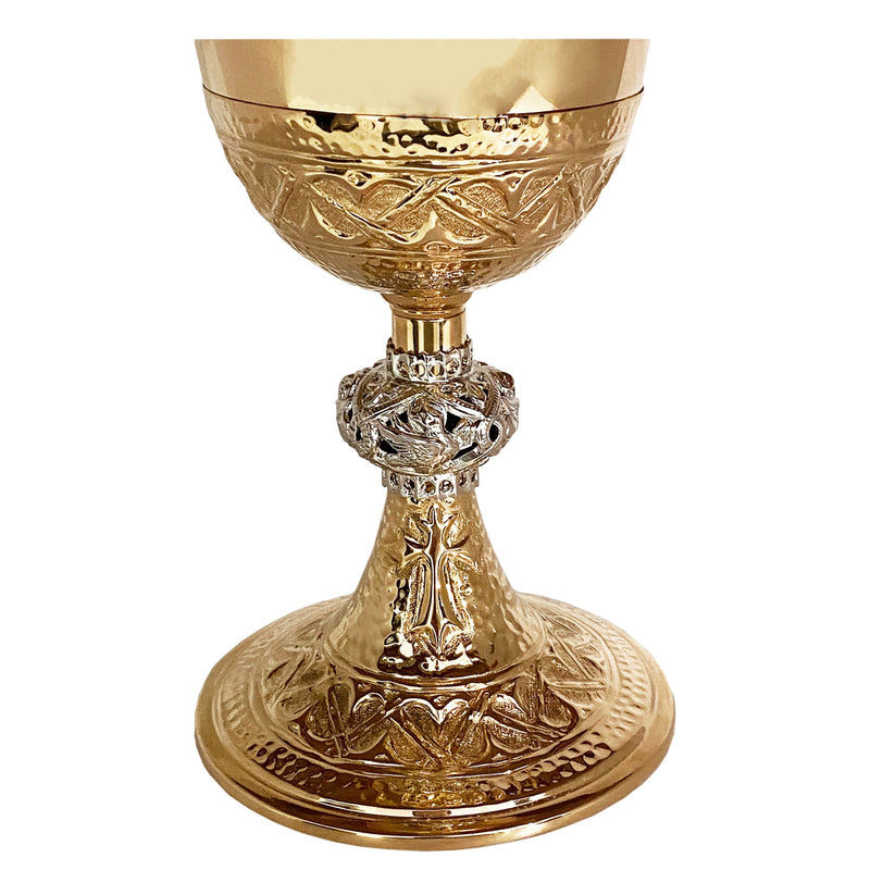 Cálice Evangelista banhado a ouro