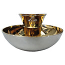 Conjunto Duas Espécies banhado a níquel escovado