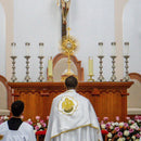 Castiçal Boleado banhado a níquel