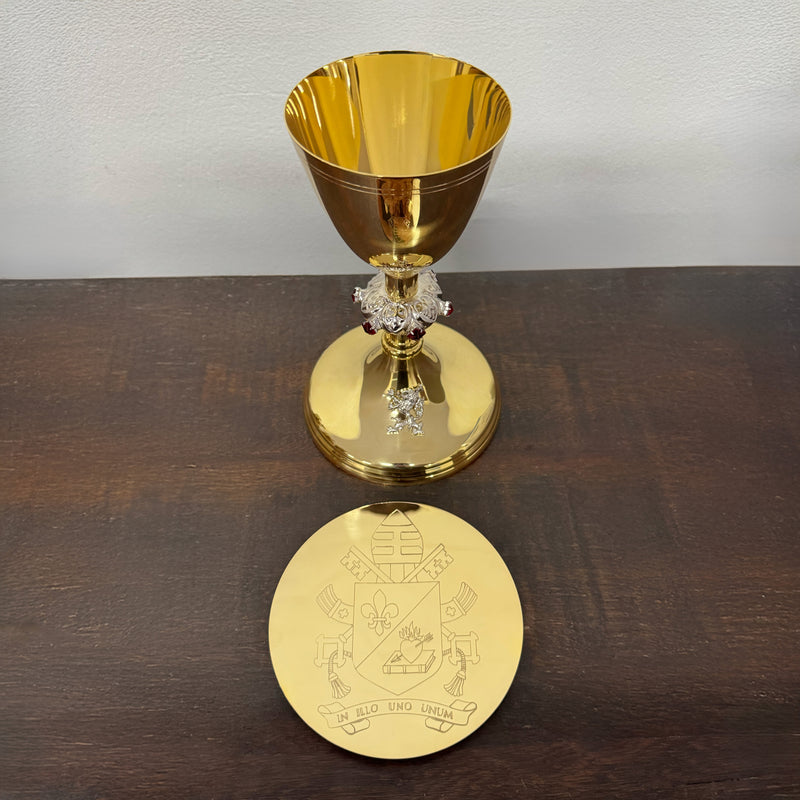 Cálice Leão XIV banhado a ouro