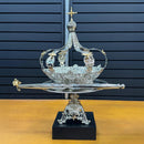 Conjunto do Divino (Coroa, Salva e Cetro) banhado a níquel