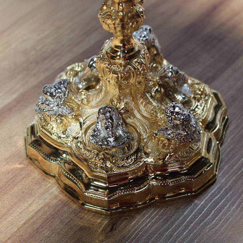 Conjunto de Cálice e Âmbula Sagrada Família banhados a ouro