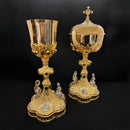 Conjunto de Cálice e Âmbula Templum Dei mod. B banhados a ouro