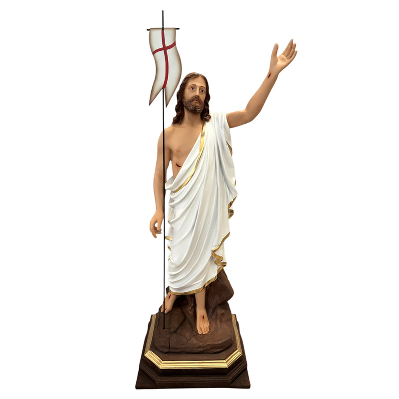 Cristo Ressuscitado 110cm (com manto branco)