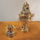 Turíbulo Cinzelado banhado a ouro