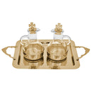 Conjunto Galheteiro Dourado MS483