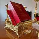 Estante de Altar Via Crucis banhada a ouro