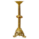 Castiçal Catedral Grd. banhado a ouro