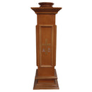 Porta Círio e Castiçal de Madeira 80cm