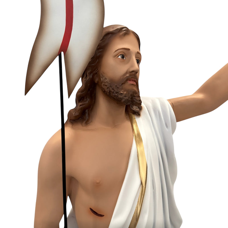 Cristo Ressuscitado 110cm (com manto branco)
