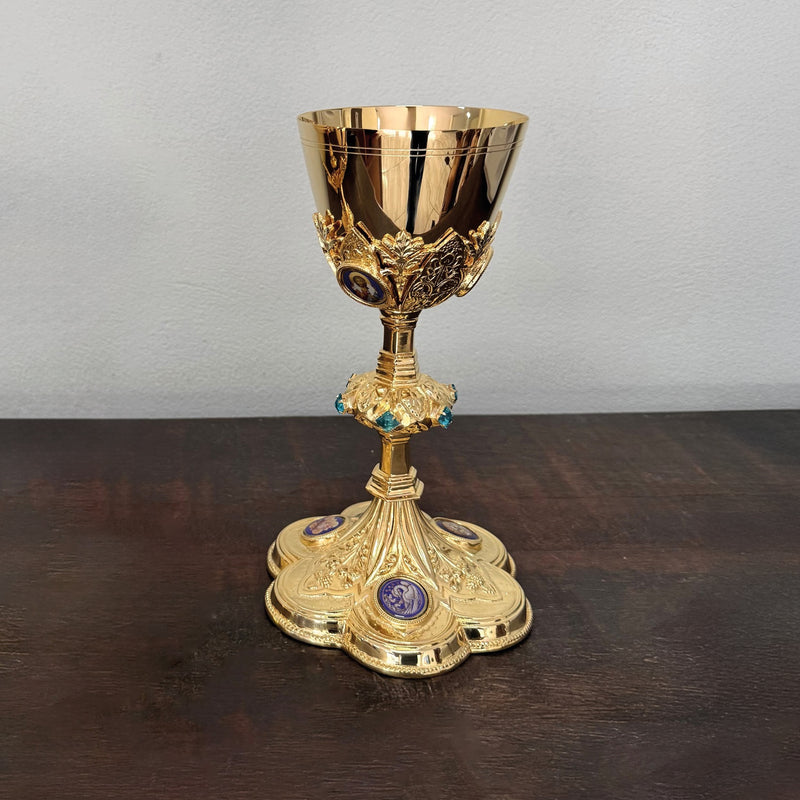Cálice Pantokator banhado a ouro