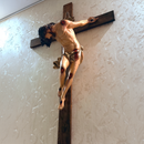 Crucifixo Cristo Pendente 215cm de Parede