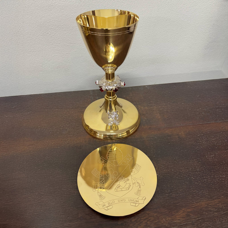 Cálice Leão XIV banhado a ouro