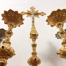 Cruz de Altar Trabalhada banhada a ouro