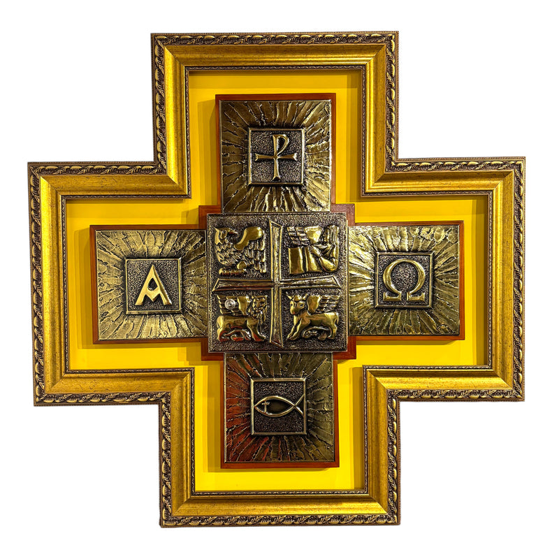 Sacrário Cruz de Embutir - Dourado