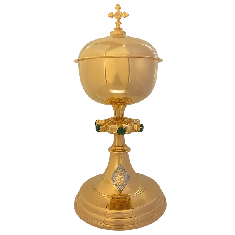 Conjunto de Cálice e Âmbula São José banhados a ouro