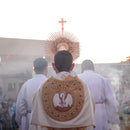Ostensório Catedral com Pedras banhado a ouro