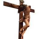 Crucifixo Cristo Pendente 215cm de Parede