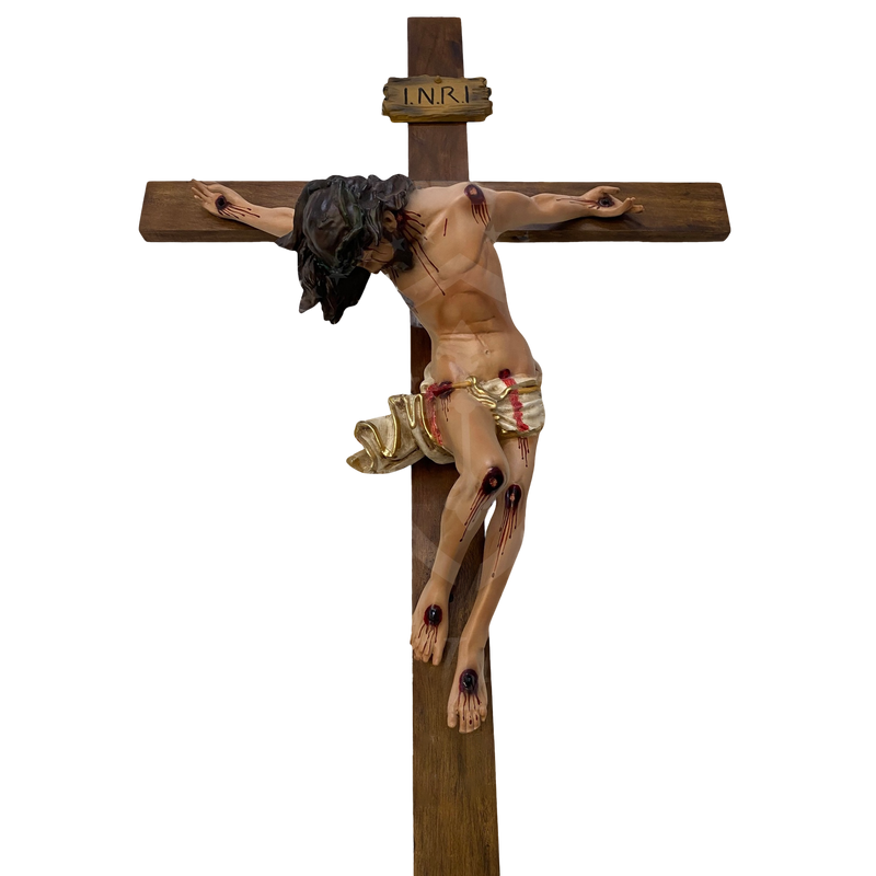 Crucifixo Cristo Pendente 120cm de Parede