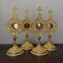 Relicário Gótico banhado a ouro