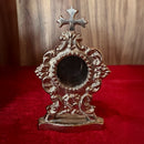 Relicário Devocional banhado a níquel