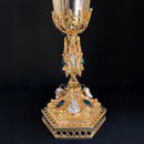 Cálice Virtudes com Grade banhado a ouro