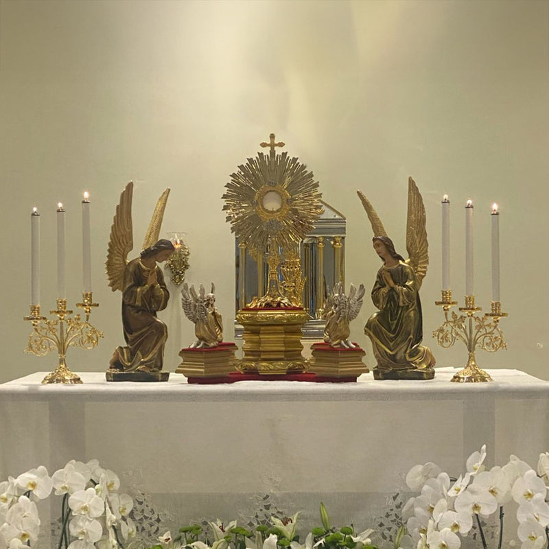 Par de Candelabros banhados a ouro