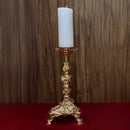 Castiçal Barroco Peq. banhado a ouro