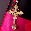 Cruz Peitoral banhada a ouro