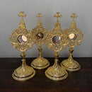 Relicário Gótico banhado a ouro