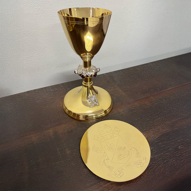 Cálice Leão XIV banhado a ouro