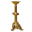 Castiçal Catedral Méd. banhado a ouro