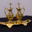 Conjunto Galheteiro Romano banhado a ouro