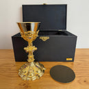 Cálice Cor Amoris banhado a ouro