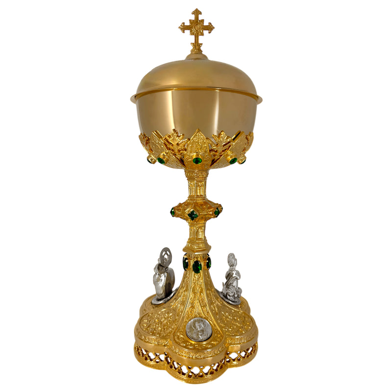 Conjunto de Cálice e Âmbula Templum Dei mod. B banhados a ouro