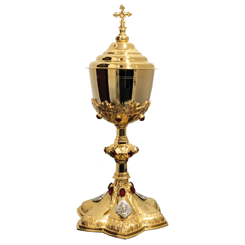 Conjunto de Cálice e Âmbula Notre-Dame banhados a ouro