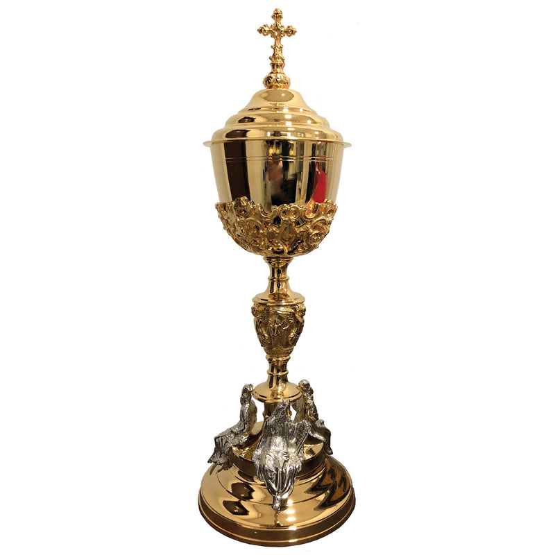 Conjunto de Cálice e Âmbula Profetas banhados a ouro