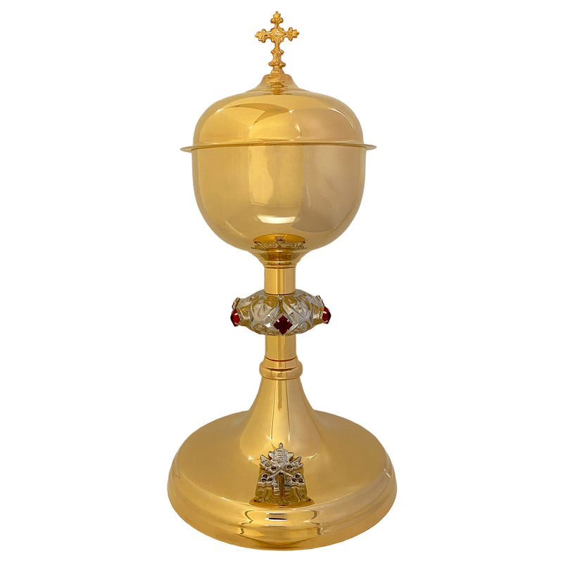 Conjunto de Cálice e Âmbula São Pedro banhados a ouro