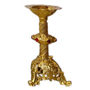 Castiçal Catedral Peq. banhado a ouro