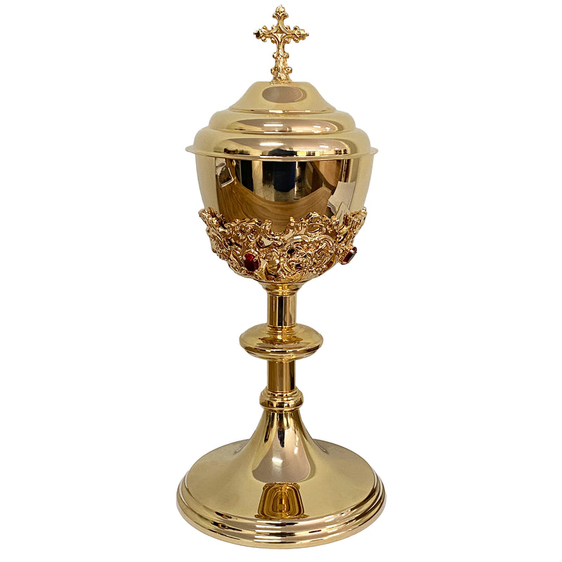 Conjunto de Cálice e Âmbula Santos Mártires banhados a ouro