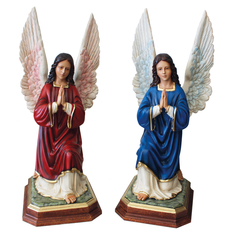 Par de Anjos Adoradores com as Mãos Postas 100cm