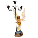 Par de Anjos com Candelabro Ajoelhados 104cm