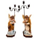 Par de Anjos com Candelabro Ajoelhados 95cm