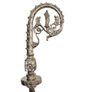 Báculo São Carlos Borromeu banhado a níquel (com a haste lisa)