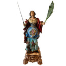 Santa Bárbara 90cm - com Pintura Trabalhada