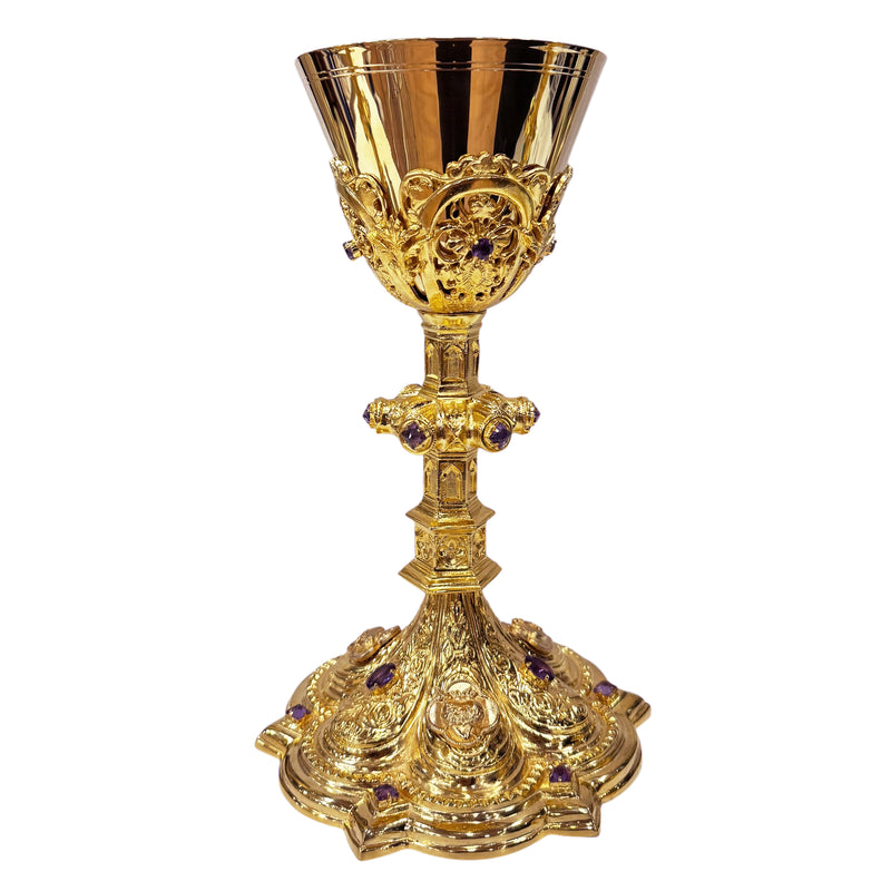Cálice Cor Amoris banhado a ouro