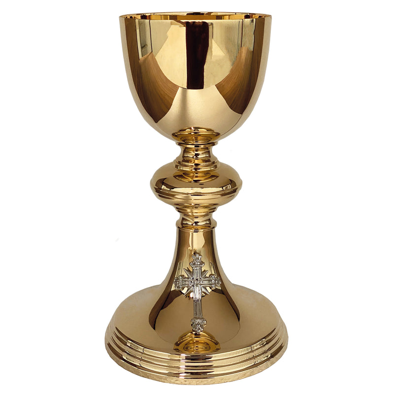 Cálice Crux Christi banhado a ouro
