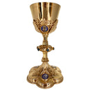 Conjunto de Cálice e Âmbula Pantokrator banhados a ouro