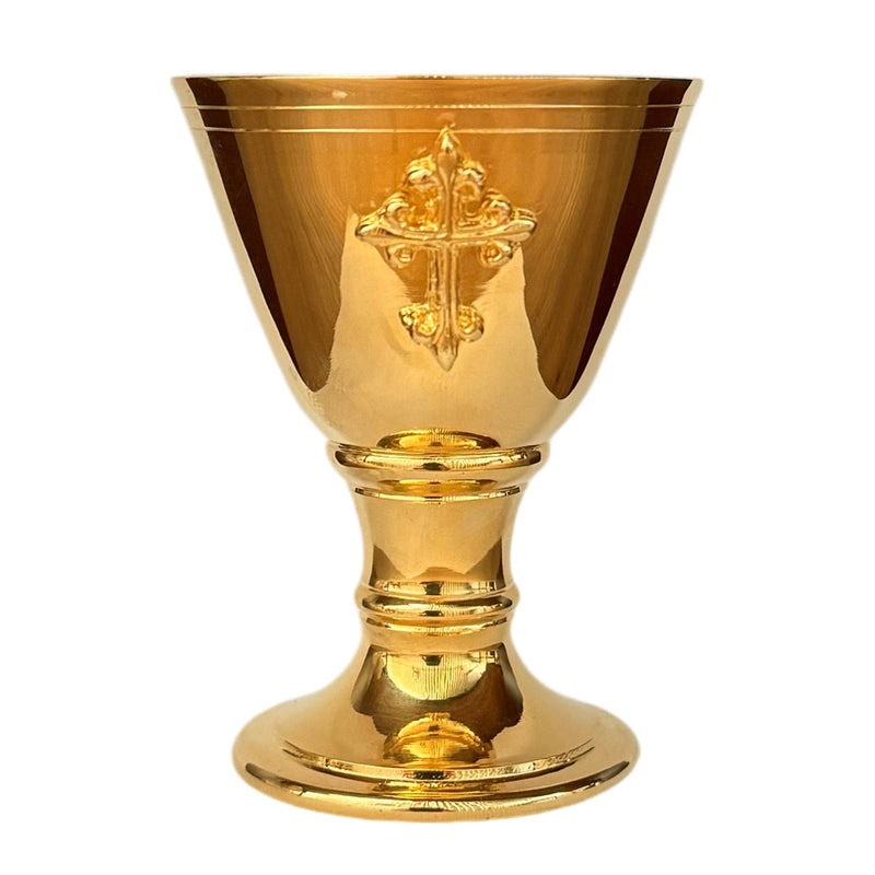 Pequeno Cálice para Comunhão de Celíacos - banhado a ouro