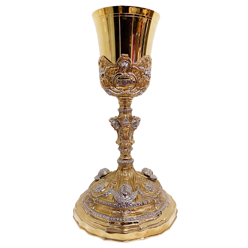 Cálice Passio Christi em banho misto de ouro e níquel